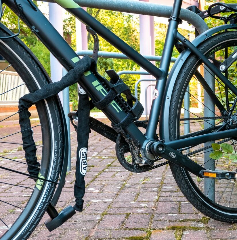 verschlossenes Fahrradschloss