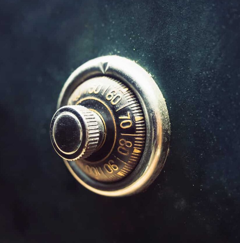 verschlossener Tresor
